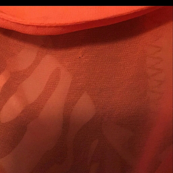 Polka Dot Orange Bow Tie Top(NWOT) - Picture 4 of 4